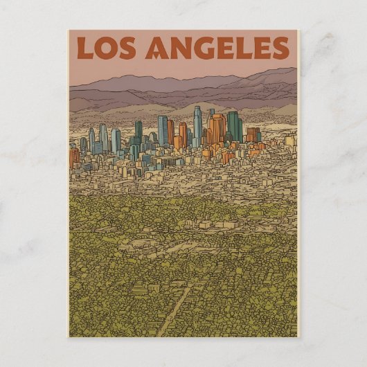 Los Angeles Postkarte (Vorderseite)