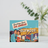 Los Angeles Postkarte (Stehend Vorderseite)