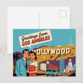 Los Angeles Postkarte (Vorne/Hinten)