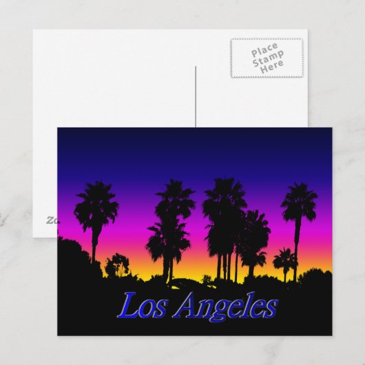 Los Angeles Postkarte (Vorne/Hinten)