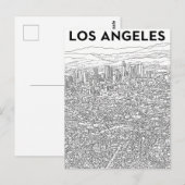 Los Angeles Postkarte (Vorne/Hinten)