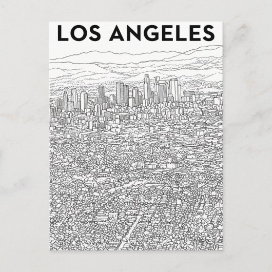 Los Angeles Postkarte (Vorderseite)