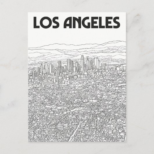 Los Angeles Postkarte (Vorderseite)
