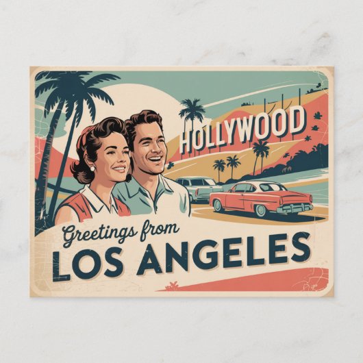 Los Angeles Postkarte (Vorderseite)