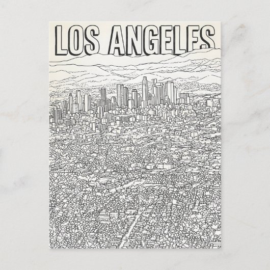 Los Angeles  Postkarte (Vorderseite)