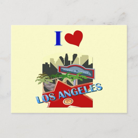 Los Angeles Postkarte (Vorderseite)