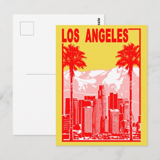 Los Angeles Postkarte (Vorne/Hinten)