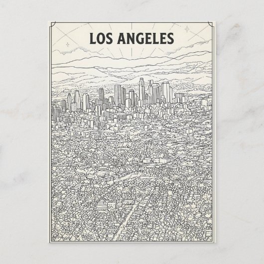 Los Angeles  Postkarte (Vorderseite)