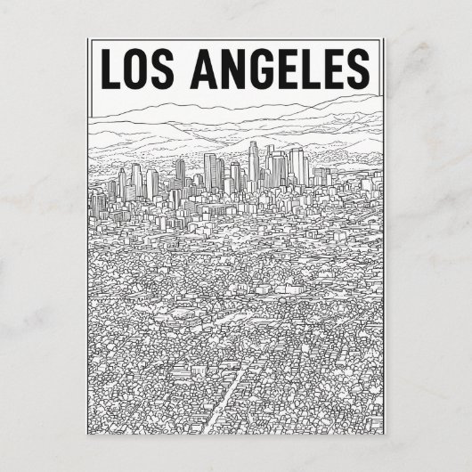 Los Angeles  Postkarte (Vorderseite)