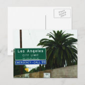 Los Angeles Postkarte (Vorne/Hinten)