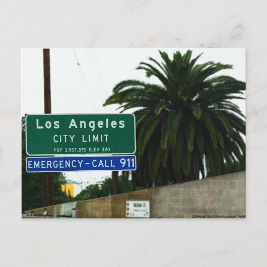 Los Angeles Postkarte (Vorderseite)