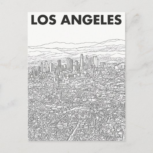 Los Angeles  Postkarte (Vorderseite)