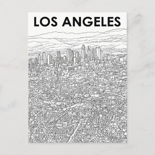 Los Angeles Postkarte (Vorderseite)