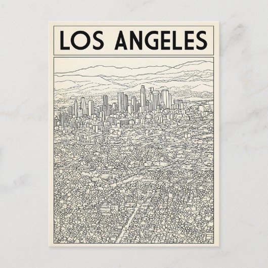 Los Angeles  Postkarte (Vorderseite)