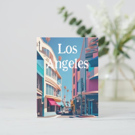Los Angeles Postkarte (Stehend Vorderseite)