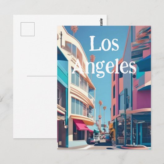 Los Angeles Postkarte (Vorne/Hinten)