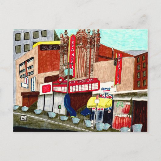 Los Angeles Postkarte (Vorderseite)