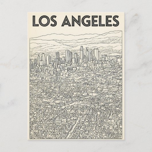Los Angeles Postkarte (Vorderseite)