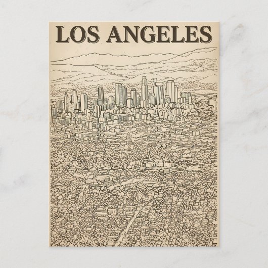 Los Angeles Postkarte (Vorderseite)