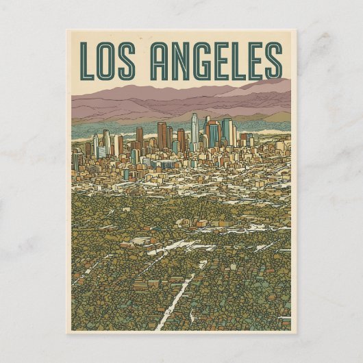 Los Angeles Postkarte (Vorderseite)