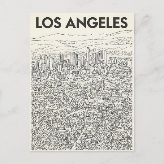 Los Angeles  Postkarte (Vorderseite)