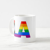 Los Angeles Pride LGBTQ Progress Pride Kaffeetasse (Vorderseite Links)