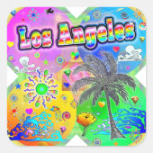 Los Angeles Quadro Seasons Sticker (Vorderseite)