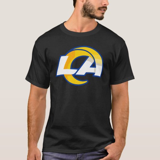 los angeles rams Football-Logo T-Shirt (Vorderseite)