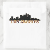 Los Angeles Rechteckiger Aufkleber (Tasche)