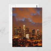 Los Angeles Red Skies Postkarte (Vorne/Hinten)