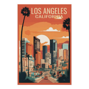 Los Angeles Reisebeispiele, Poster