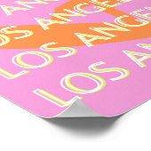 Los Angeles Reisen Kunst, Kalifornien, Reisen, Ros Poster (Ecke)