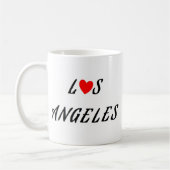 Los Angeles Rotes Herz Kaffeetasse (Links)