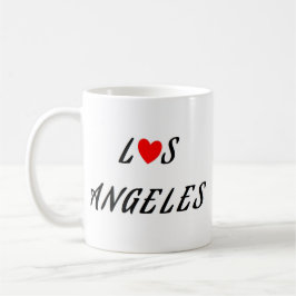 Los Angeles Rotes Herz Kaffeetasse