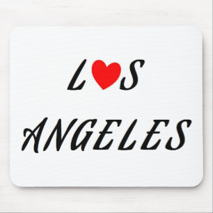 Los Angeles Rotes Herz Mousepad