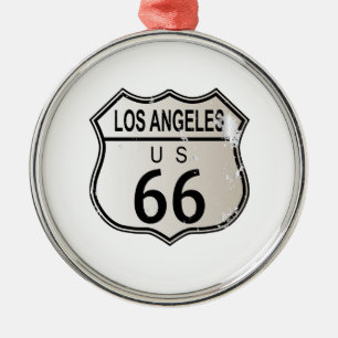 Los Angeles Route 66 Ornament Aus Metall
