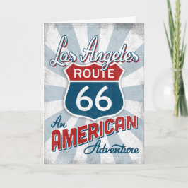 Los Angeles Route 66 Vintag Amerika Kalifornien Karte