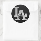 Los Angeles Runder Aufkleber (Tasche)