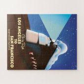 Los Angeles - San Francisco Rail Poster Puzzle (Horizontal)