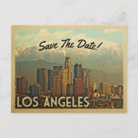 Los Angeles Save the Date Vintage Postkarten