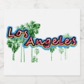 Los Angeles - Set für Lebensmittel und Getränke Schaumweinetikett (Einzelnes Label)