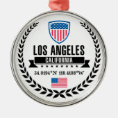 Los Angeles Silbernes Ornament (Vorne)