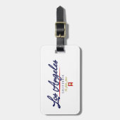 Los Angeles-Skript Gepäckanhänger (Vorderseite vertikal)