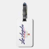 Los Angeles-Skript Gepäckanhänger (Rückseite vertikal)