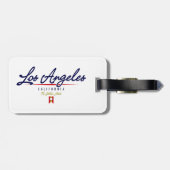 Los Angeles-Skript Gepäckanhänger (Rückseite horizontal)