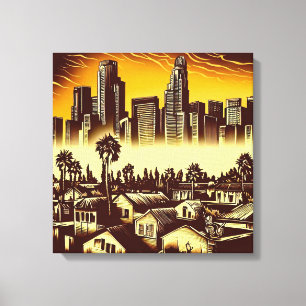 Los Angeles Skyline #1 Leinwanddruck