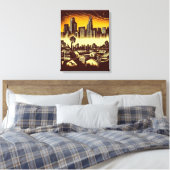 Los Angeles Skyline #1 Leinwanddruck (Insitu (Schlafzimmer))