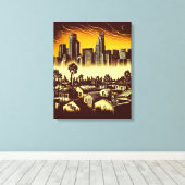 Los Angeles Skyline #1 Leinwanddruck (Insitu (Holzboden))