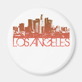 Los Angeles Skyline Design Magnet (Vorne)