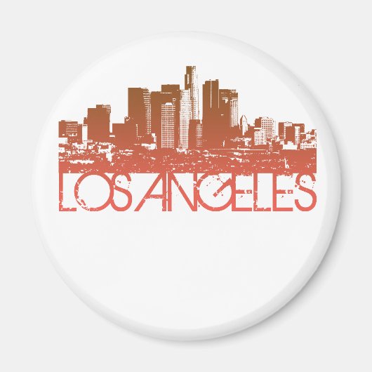 Los Angeles Skyline Design Magnet (Vorne)